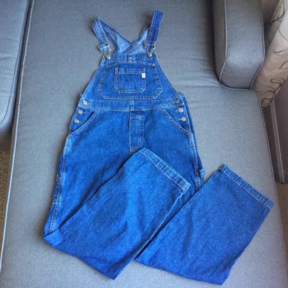 Vintage Guess Overalls Medium Wash Juniors Sz L